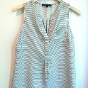 ava christine sleeveless striped top